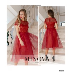 Платье №17271-красный