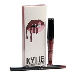 Помада Kylie Holiday Edition Matte Liquid Lipstick & Lip Liner 2 in 1 Leo 3 ml