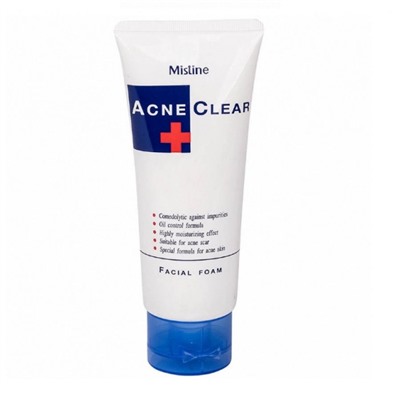 Mistine Пенка для умывания для проблемной кожи от угрей и прыщей / Acne Clear Facial Foam, 85 г