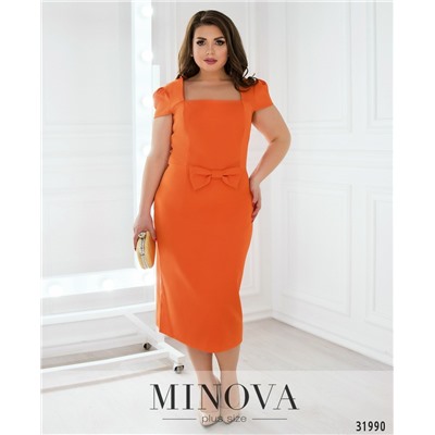 Платье №1828-1-оранжевый