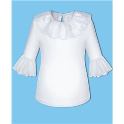 78753-ДШ19, Белая школьная блузка для девочки 78753-ДШ19