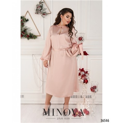 Платье №738-розовый