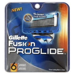 Сменные кассеты Gillette Fusion Proglide, 6 шт.