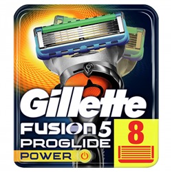 Сменные кассеты Gillette Fusion Proglide Power, 8 шт.