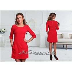 Платье №2241-красный