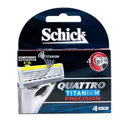 Сменные кассеты Schick Quattro Titanium Precision, 4 шт.
