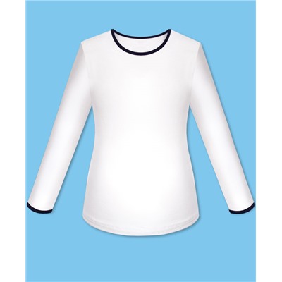 Школьная белая блузка для девочки 84602-ДШ20