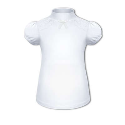 Белая школьная блузка для девочки 84701-ДШ20