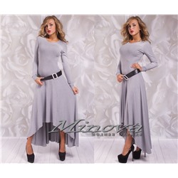 Платье № 3055-серый