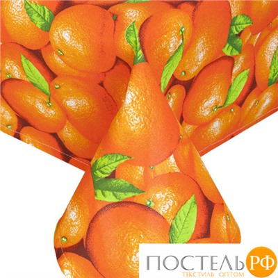 Скатерть "Ассорти" 145х180, рогожка, 100 % хлопок, "Апельсины"