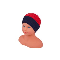 2492-ПШ16, Красная шапка для мальчика 2492-ПШ16