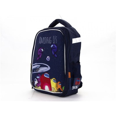 Рюкзак школьный формовой/жесткая спинка 7758 Blue