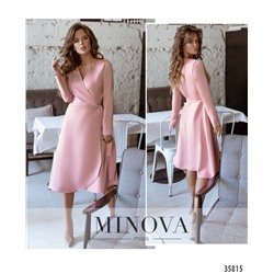Платье №729А-1-розовый
