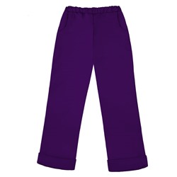 75764-ДО16, Теплые фиолетовые брюки для девочки 75764-ДО16
