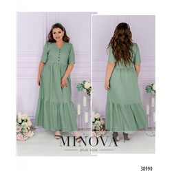 Платье №164-1-оливковый