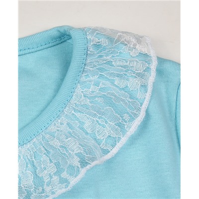 Голубая школьная блузка для девочки 77124-ДШ19